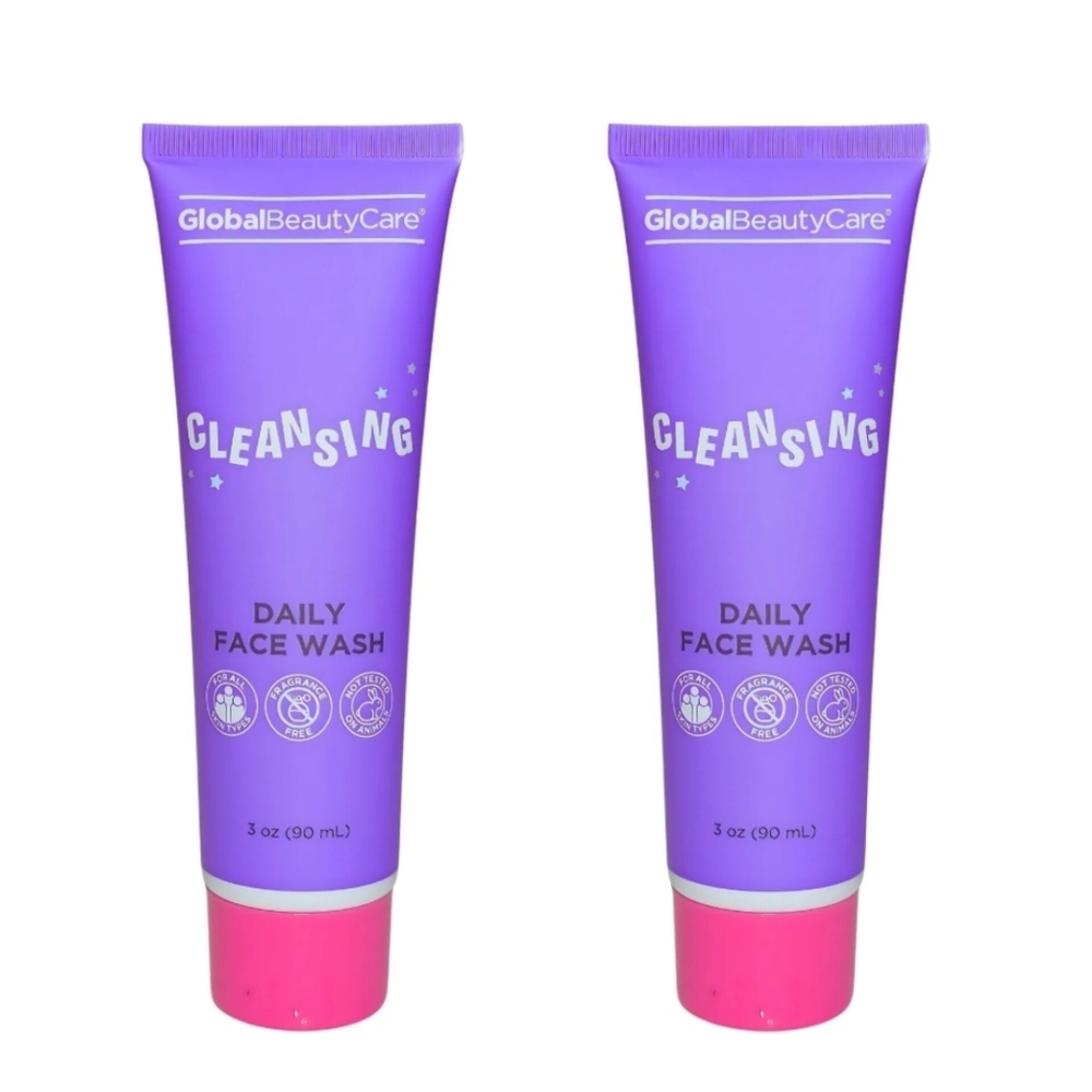 2 x Global Beauty Care Cleansing Daily Face Wash 3fl Oz BNIB.